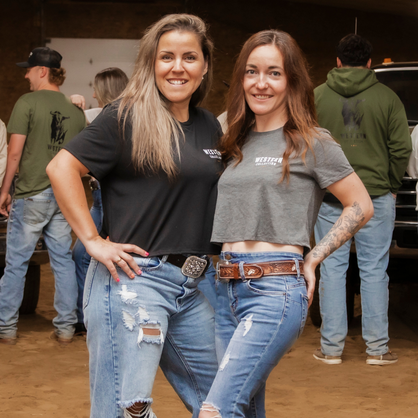 T-shirt crop Cowboy Chic
