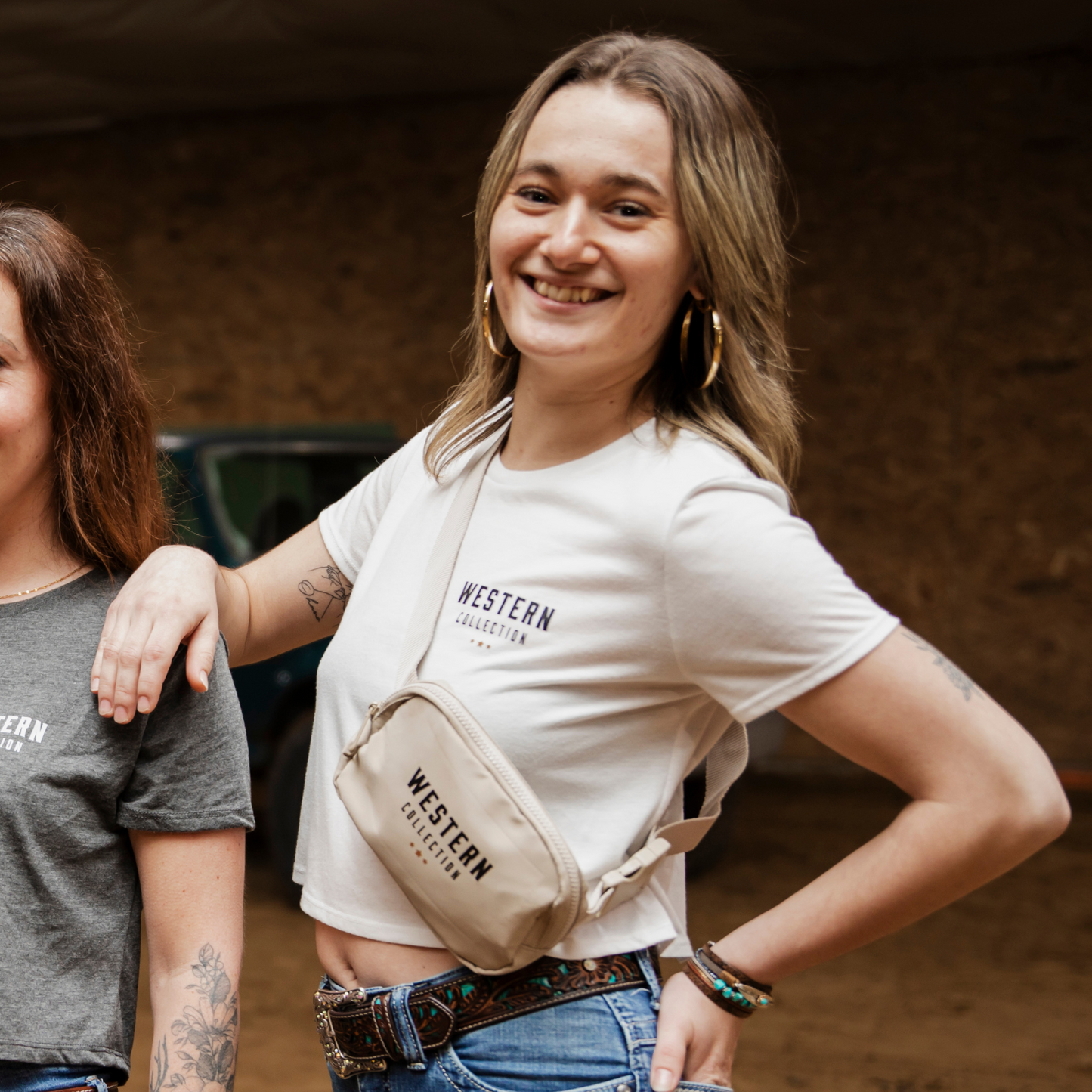 T-shirt crop Cowboy Chic