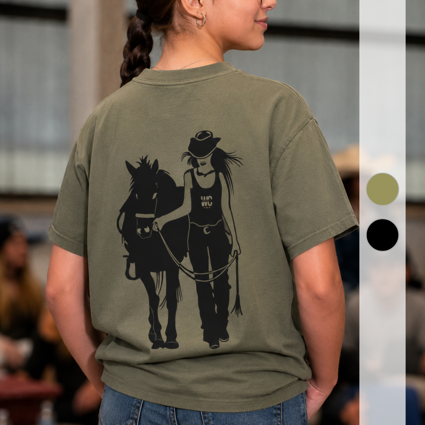 Enfant – T-shirt – Modèle Cowgirl ride & free