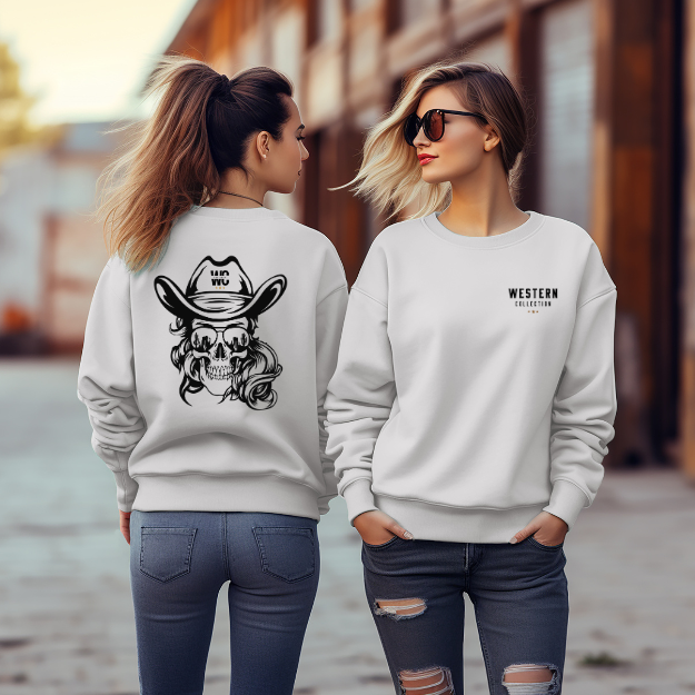 Crewneck Skull western