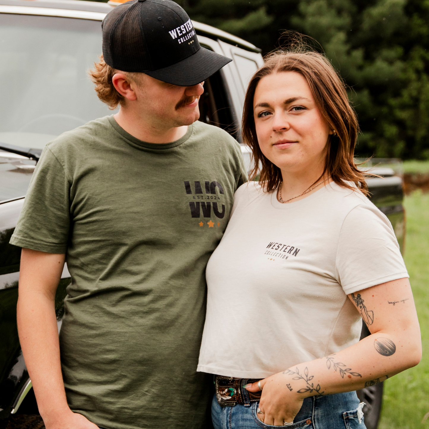 T-shirt crop Cowboy Chic