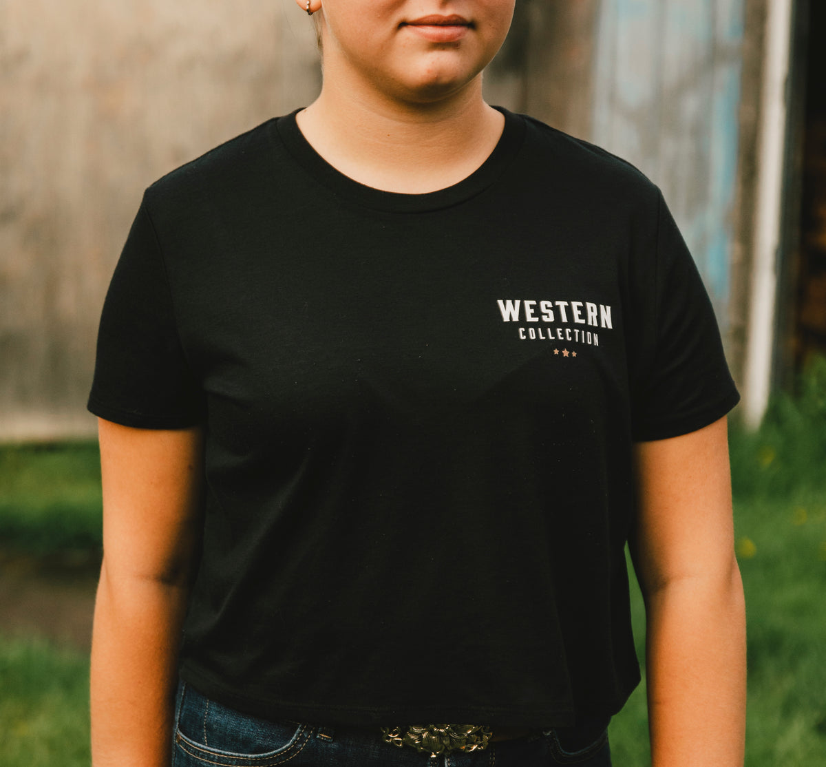 T-shirt crop Cowgirl Chic