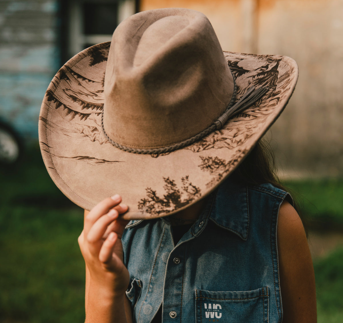 Chapeaux cowboy à motifs