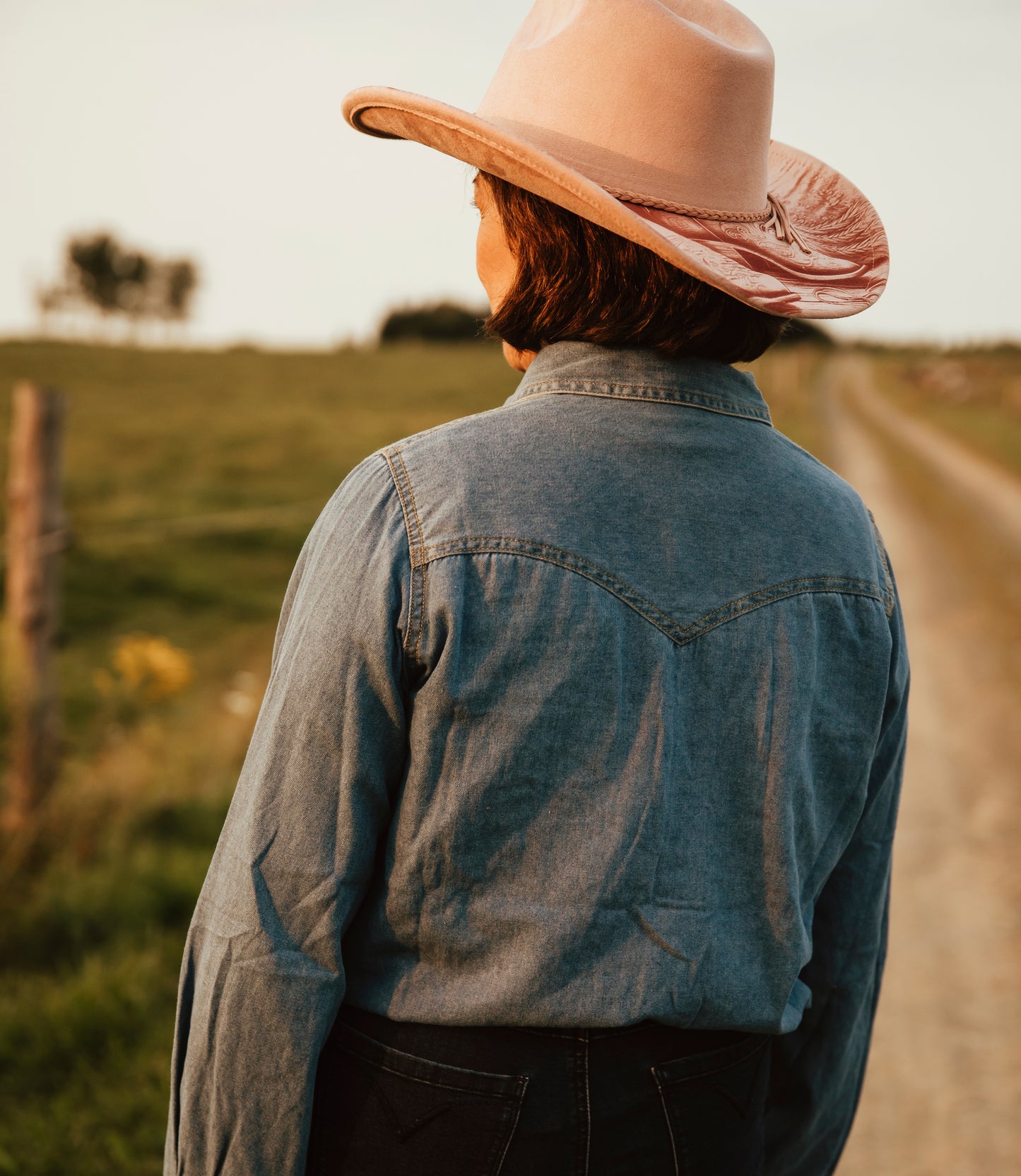 Chemise western en jean