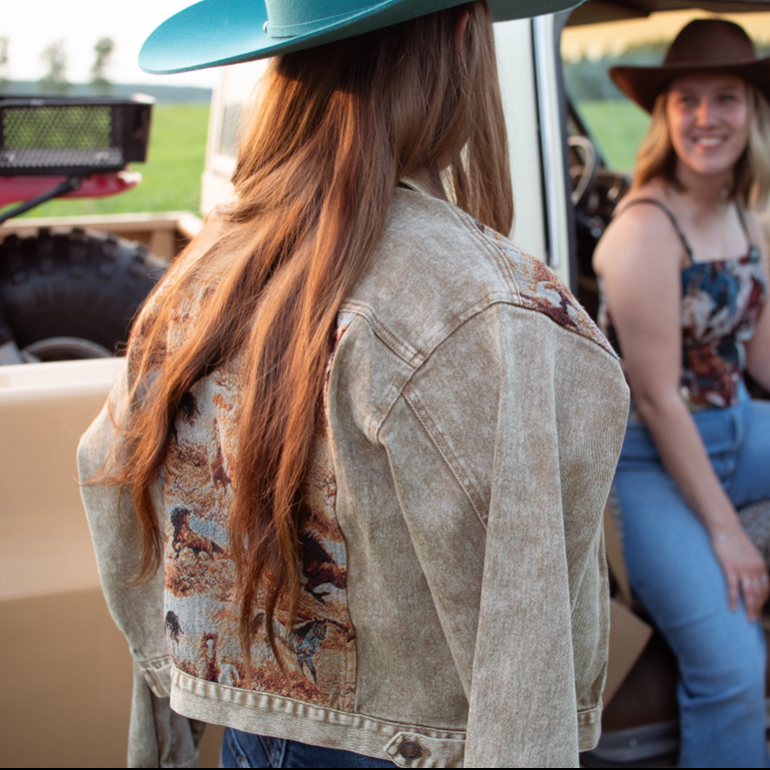 Veste Western à motif cheval