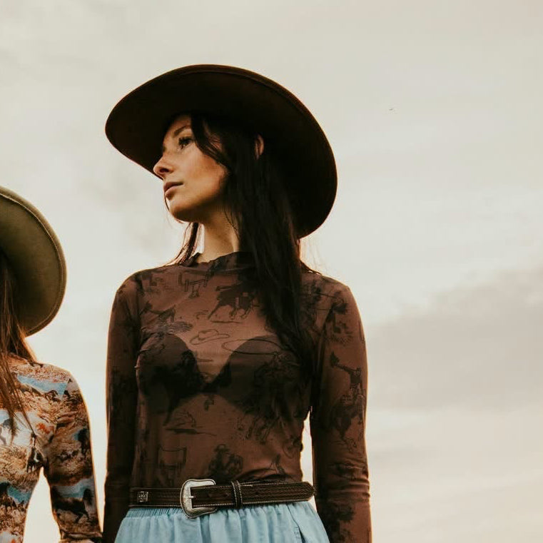 Wild West Mesh Top