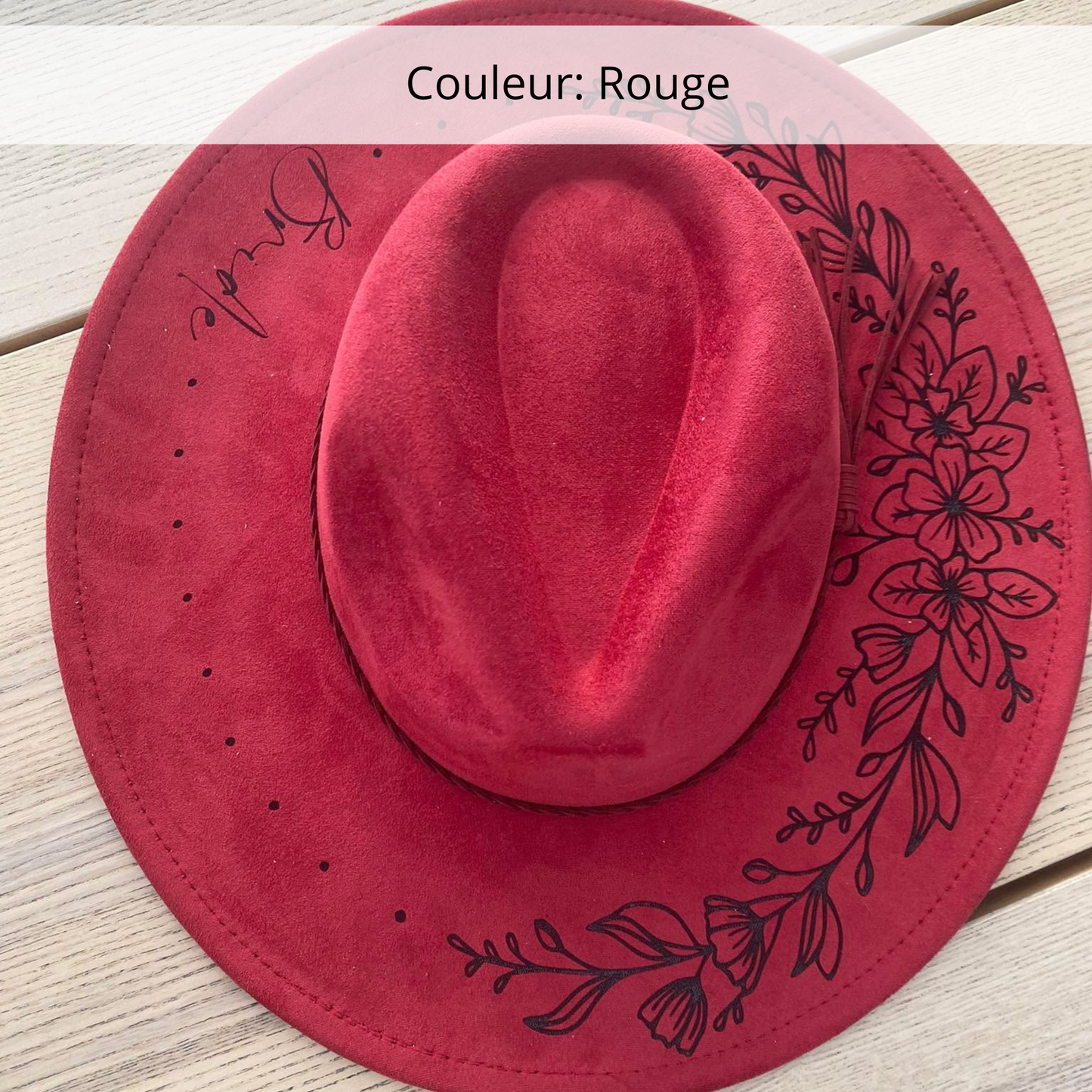 Chapeau sur commande
