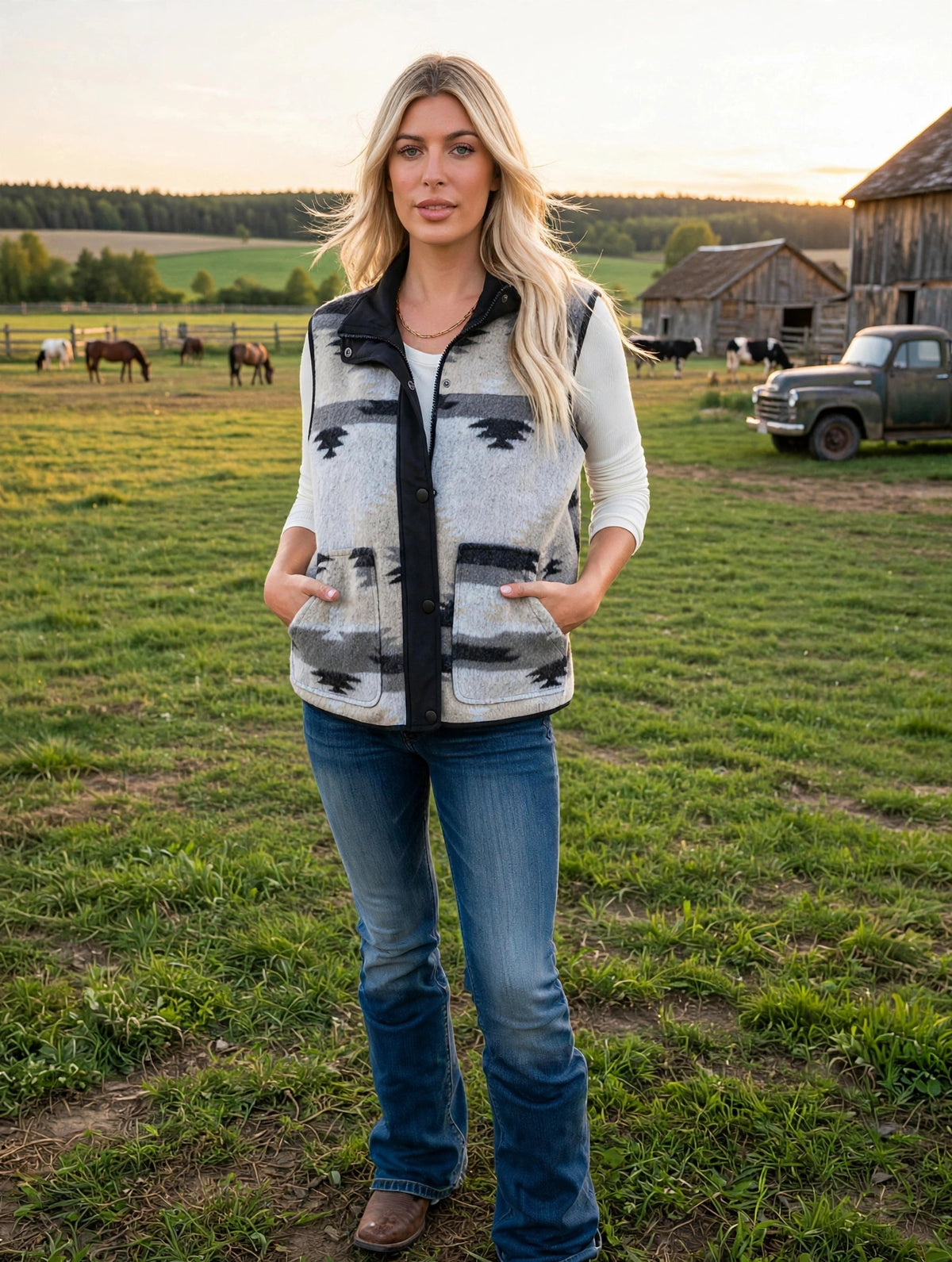 Veste Laine Aztèque
