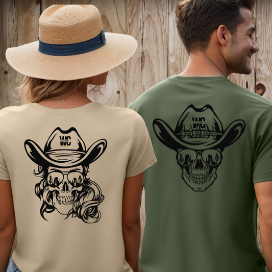 T-Shirt Skull western