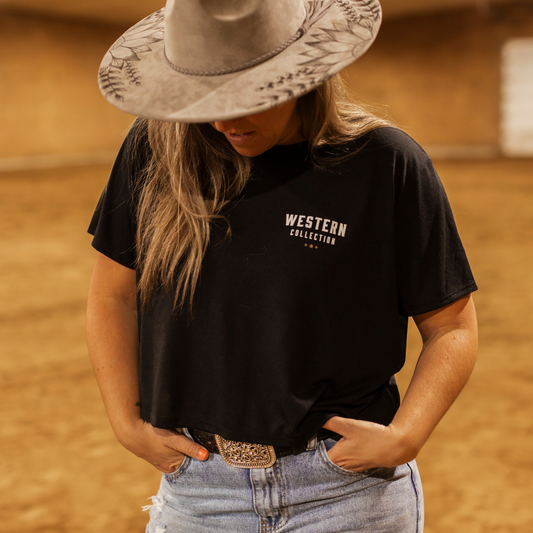 T-shirt crop Cowboy Chic