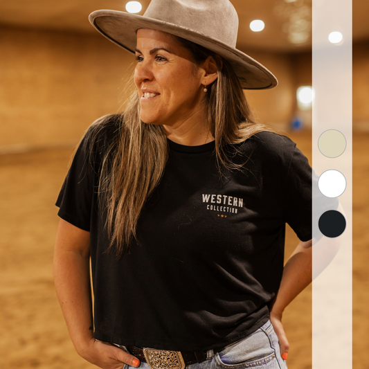 T-shirt crop Cowgirl Chic
