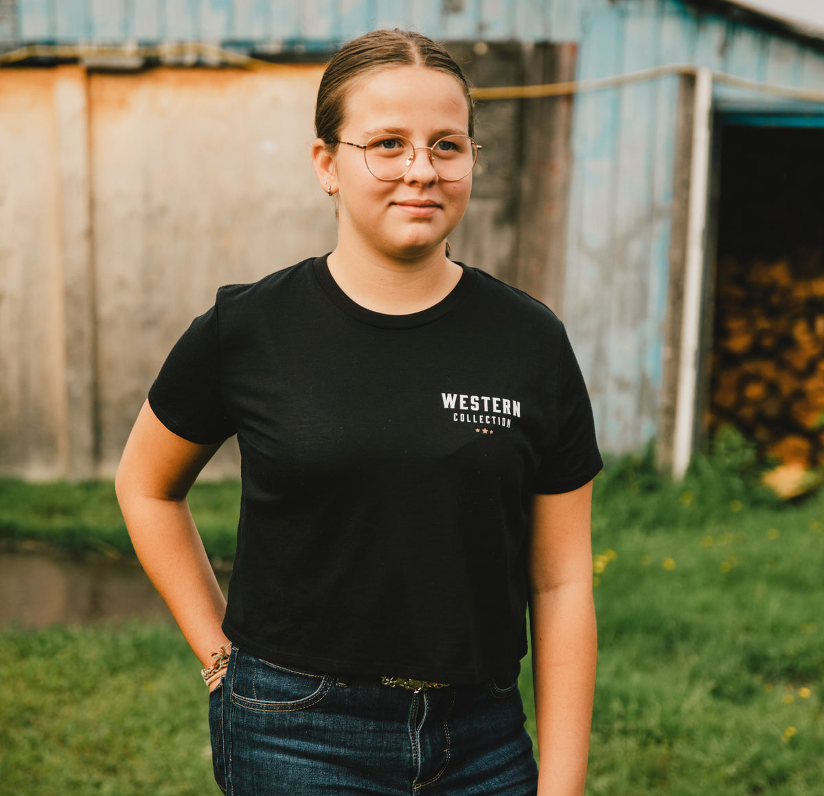 T-shirt crop Cowgirl Chic