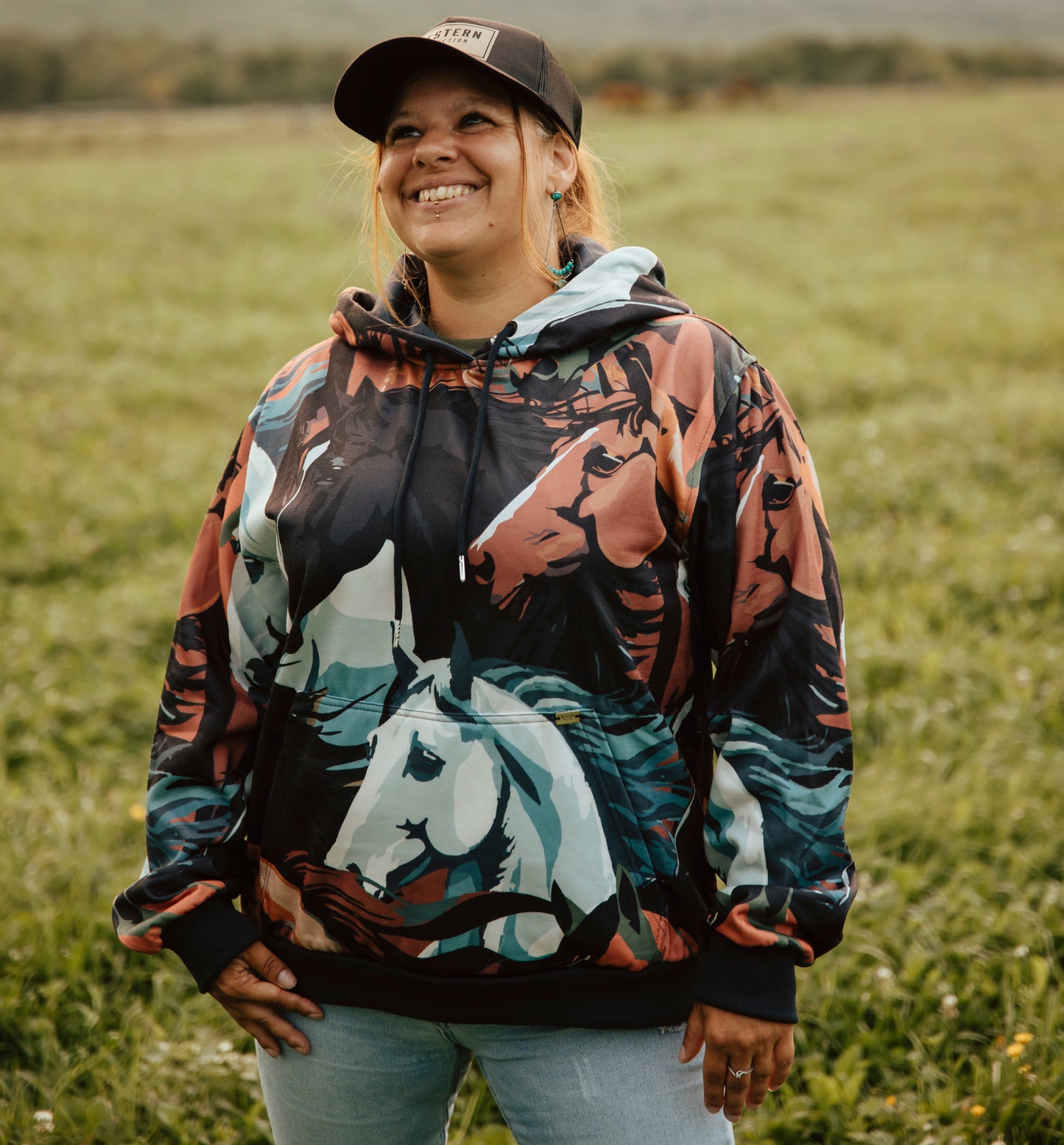 Hoodie Chevaux Sauvages