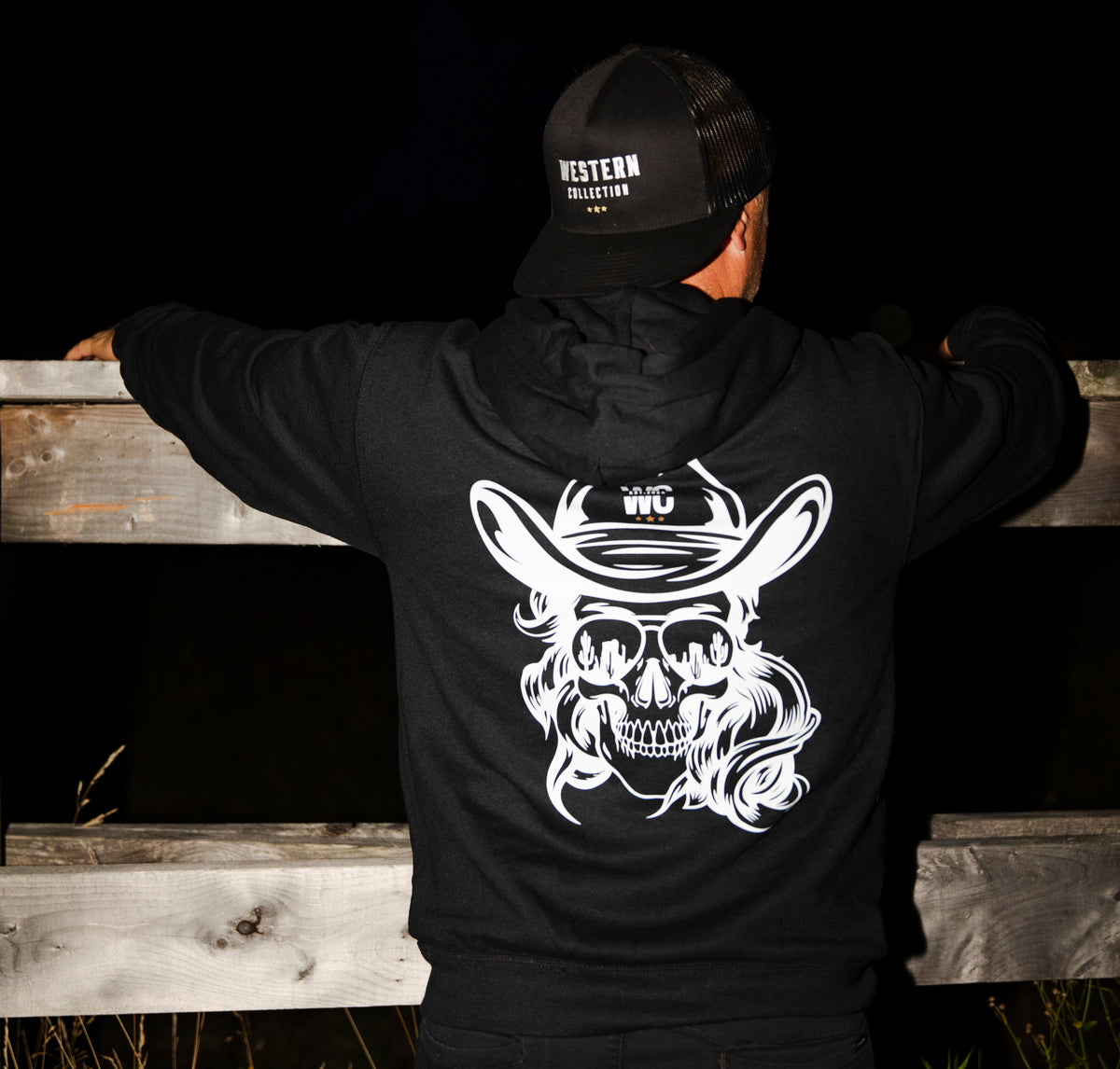 Hoodie Skull western