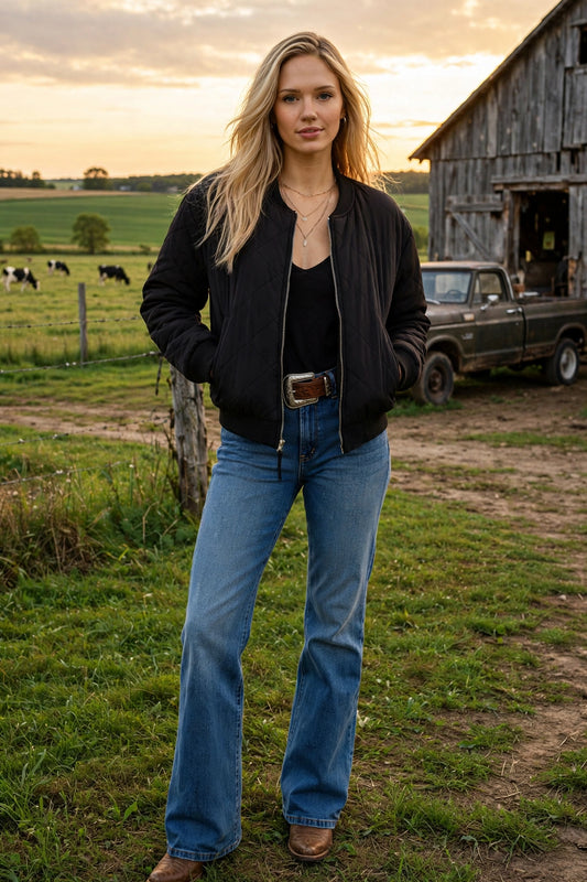 Veste Yellowstone portee, vue de face